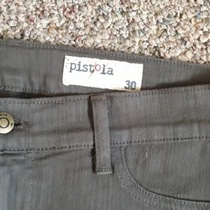 Straight grey stretch jeans